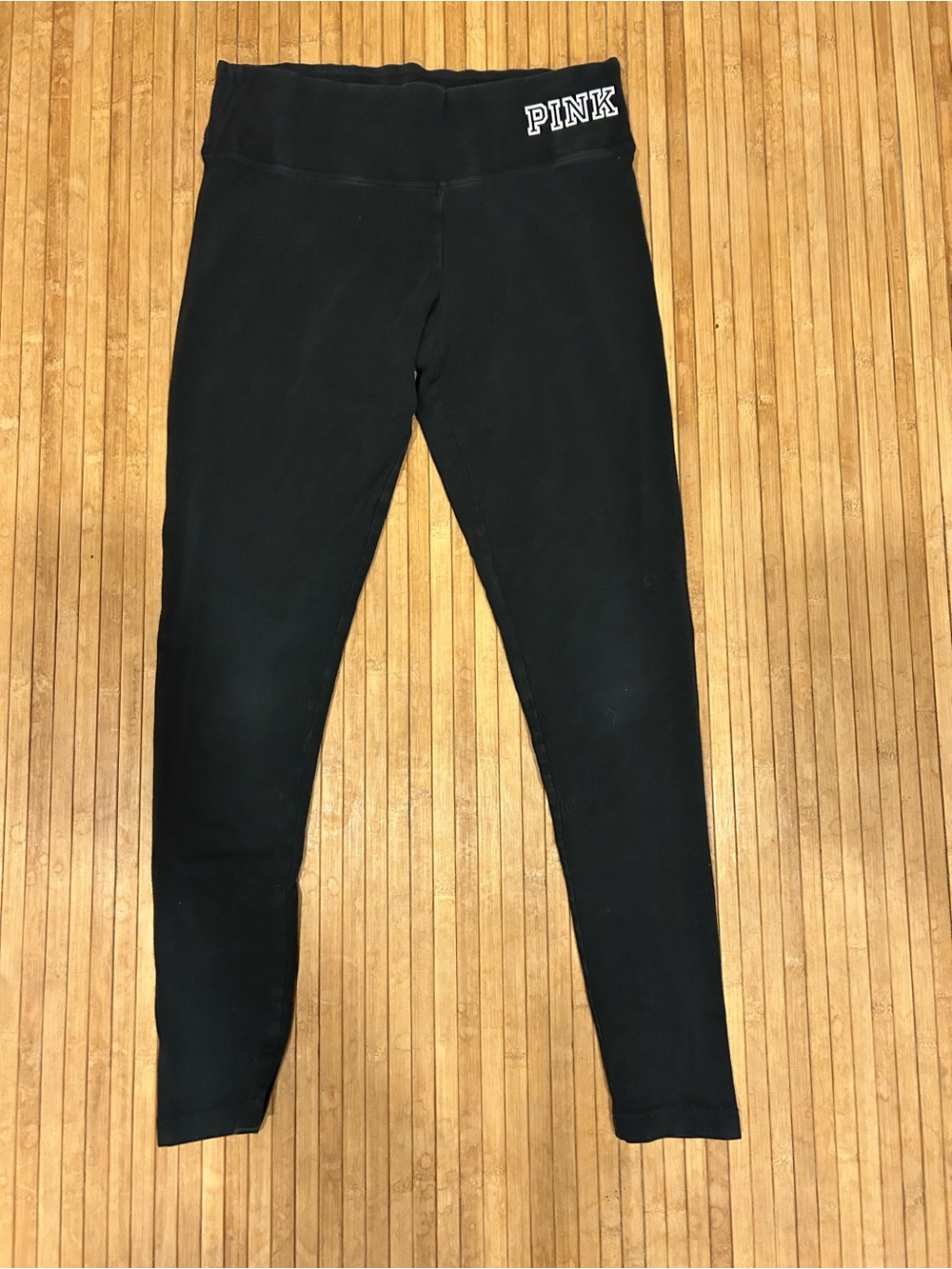 Pink x Victoria’s Secret Sport S Classic Black Leggings W/ White Pink Spellout